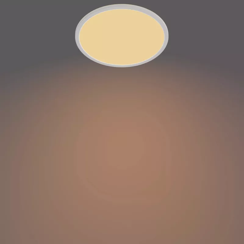 Lampa sufitowa Philips Functional Super cienki 18 W LED, okrągła, biała, niewymienna żarówka, 220–240 V