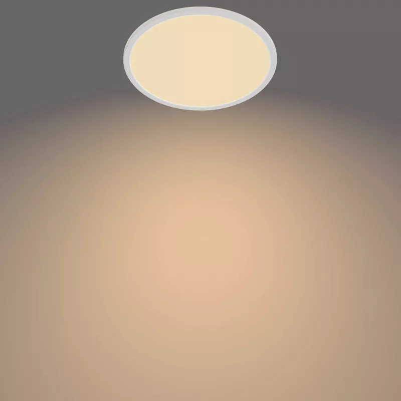 Lampa sufitowa Philips Functional Super cienki 18 W LED, okrągła, biała, niewymienna żarówka, 220–240 V