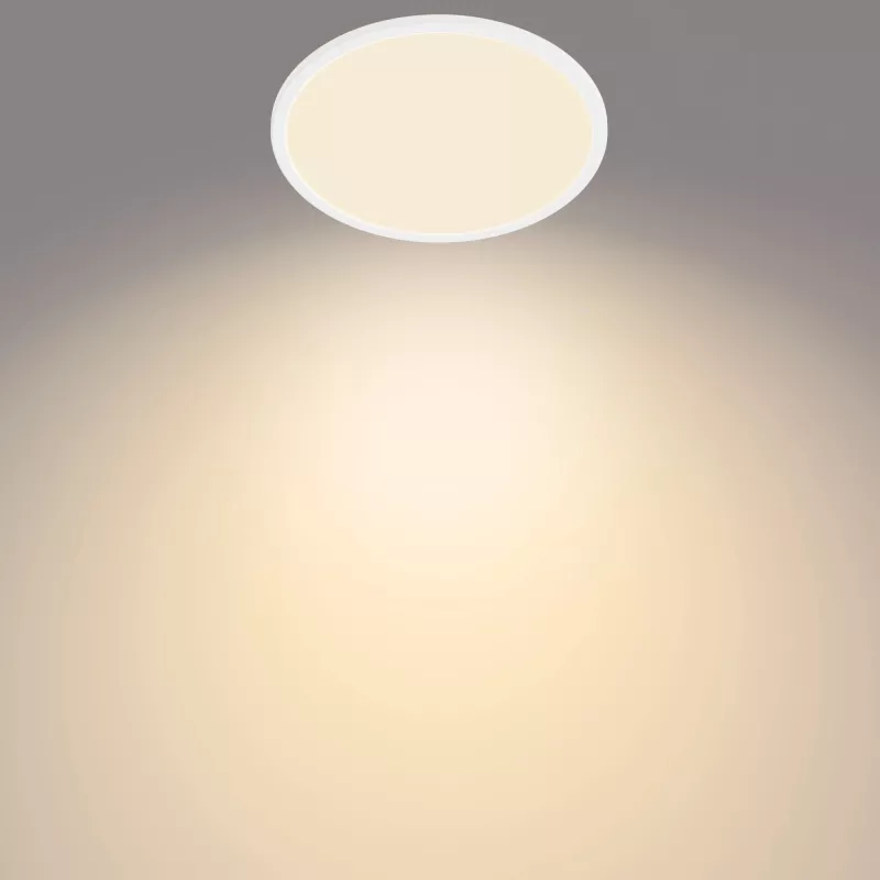 Lampa sufitowa Philips Functional Super cienki 18 W LED, okrągła, biała, niewymienna żarówka, 220–240 V