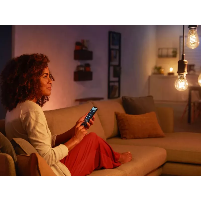Inteligentna żarówka Philips 1 szt. ST72 E27 Filament Edison Bluetooth Zigbee