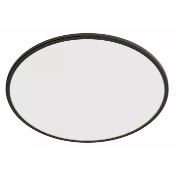 Lampa sufitowa Philips Superslim 15 W, czarna, metal, tworzywo sztuczne, IP54, taras, ogród, II, nowoczesna