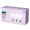Philips Żarówka Filamentowa Matowa 60W A60 E27 x3, 7 W, 60 W, E27, 806 lm, 15000 h, Ciepła biel