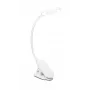 Lampka biurkowa z klipsem Philips Functional Forys, biała, tworzywo sztuczne, sypialnia, salon, biuro, nowoczesna, IP20, III