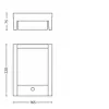 Lampa ścienna Philips Arbour 3,8 W, Oświetlenie ścienne zewnętrzne, Antracyt, Metal, IP44, Patio, Ogród, II