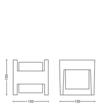 Kinkiet zewnętrzny Signify Philips Arbour Wall Light 3,8 W LED antracyt