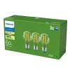 Żarówka LED Philips Classic odpowiednik 60W, E27 przezroczysta ciepła biel, 3 szt., klasa energetyczna A