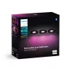 Philips Hue biały and colour ambience Trójpak wpuszczany punkt świetlny Xamento