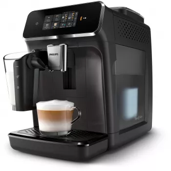 Ekspres do kawy Philips EP2334/10 – w pełni automatyczny, do zabudowy na blacie, wbudowany młynek ceramiczny, pojemnik na mleko, filtr AquaClean, ekran dotykowy, czarny