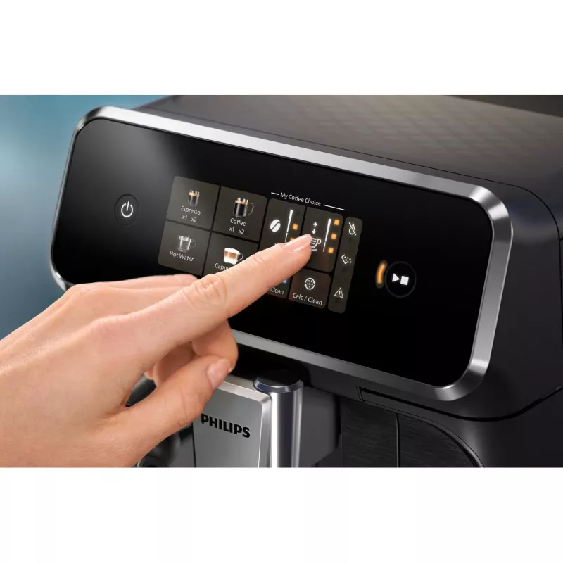 Ekspres do kawy Philips EP2334/10 – w pełni automatyczny, do zabudowy na blacie, wbudowany młynek ceramiczny, pojemnik na mleko, filtr AquaClean, ekran dotykowy, czarny