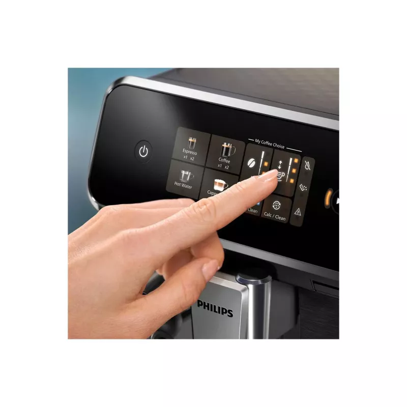 Ekspres do kawy Philips EP2334/10 – w pełni automatyczny, do zabudowy na blacie, wbudowany młynek ceramiczny, pojemnik na mleko, filtr AquaClean, ekran dotykowy, czarny
