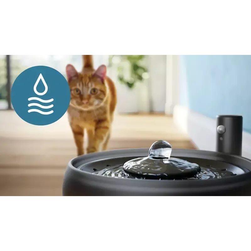 Automatyczna fontanna dla zwierząt Philips 3000 Series PAW3210/02, 2,2 L, USB/AC, czarna, plastikowa