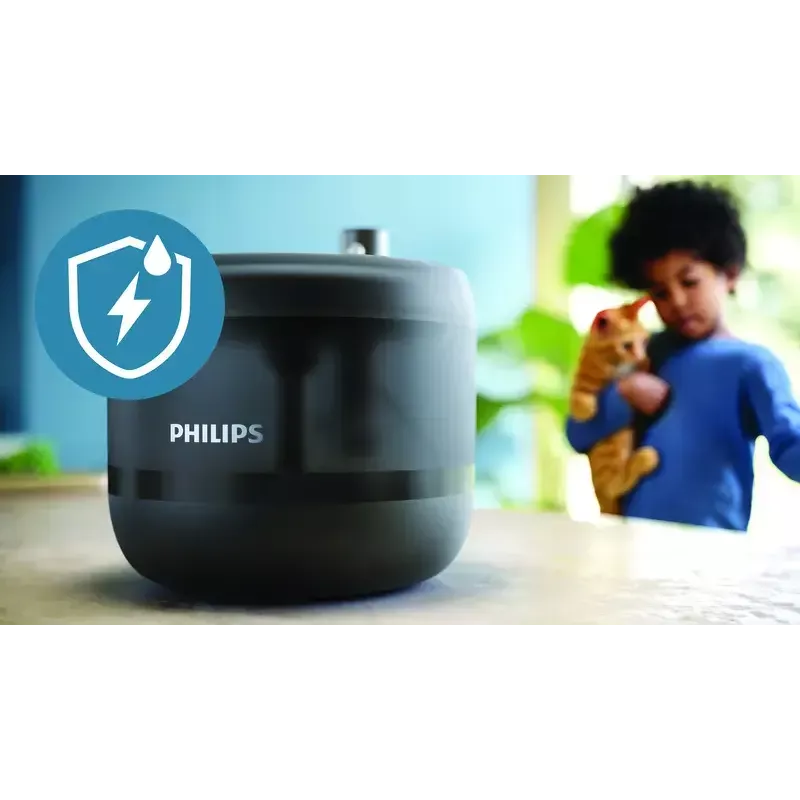 Automatyczna fontanna dla zwierząt Philips 3000 Series PAW3210/02, 2,2 L, USB/AC, czarna, plastikowa