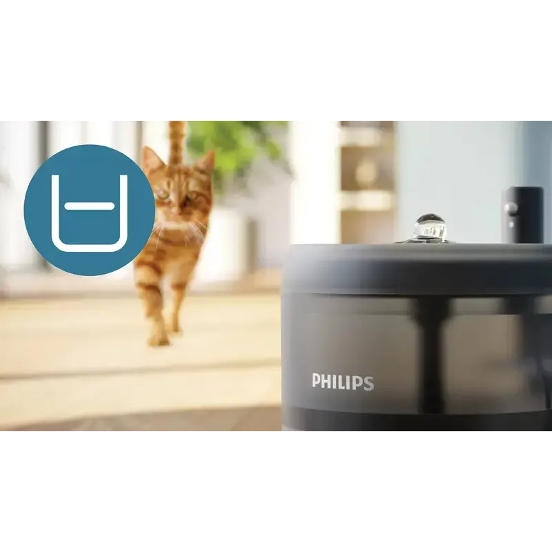 Automatyczna fontanna dla zwierząt Philips 3000 Series PAW3210/02, 2,2 L, USB/AC, czarna, plastikowa