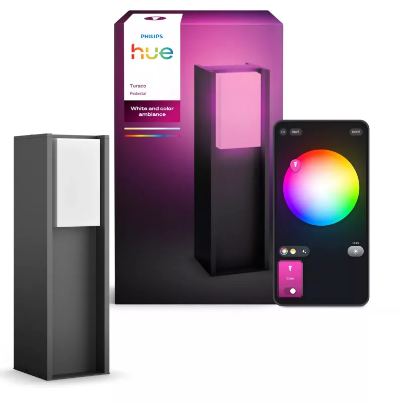 Philips Hue biały and colour ambience Turaco Outdoor pedestal