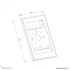 Obudowa na tablet Neomounts WL15-601BL1 dla 10,9–11 cali (25,4–27,9 cm) – zamykana, czarna, uniwersalna