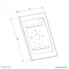 Obudowa tabletu Neomounts WL15-602BL1 — zamykana uniwersalna obudowa do ekranów 12,4–13 cali (31,5–33 cm), czarna