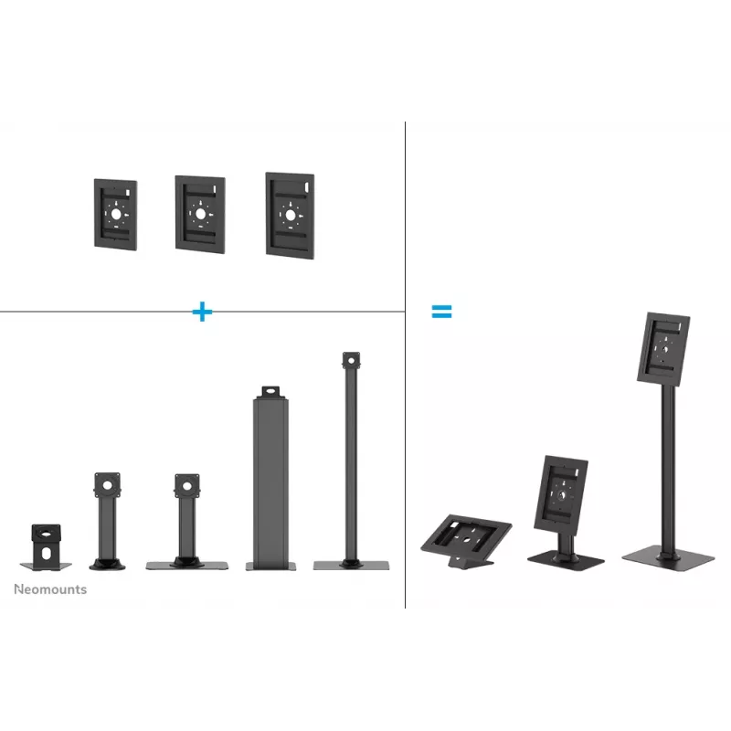 Tablet desk stand Neomounts DS15-632BL1 — universal lockable, supports up to 3 kg