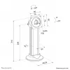 Tablet desk stand Neomounts DS15-632BL1 — universal lockable, supports up to 3 kg