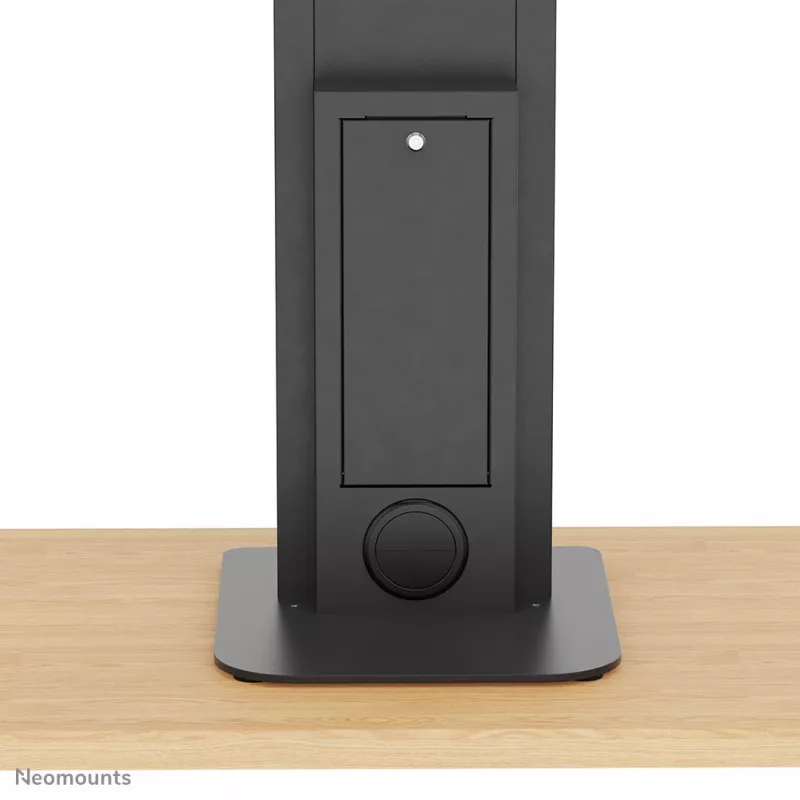 Stojak podłogowy pod tablet Neomounts FL15-628BL1 — uniwersalny, zamykany, maks. obciążenie 3 kg, czarny