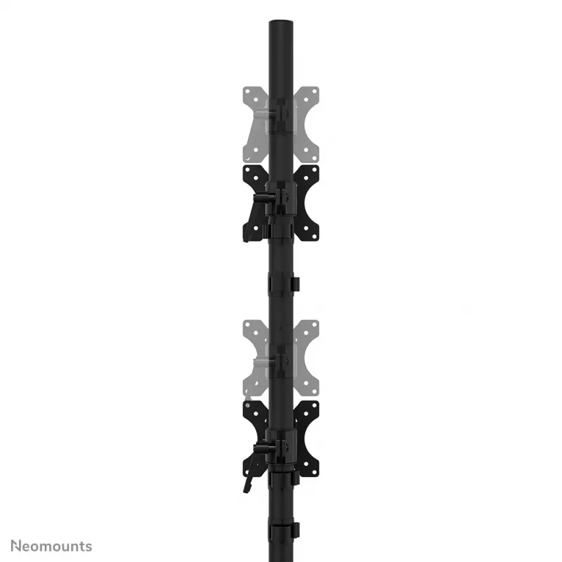 Neomounts podwójny stojak pod monitory DS45-600BL2V dla 2 wyświetlaczy 10–32 cale, VESA 75x75–100x100, maks. obciążenie 9 kg, wolnostojący, czarny