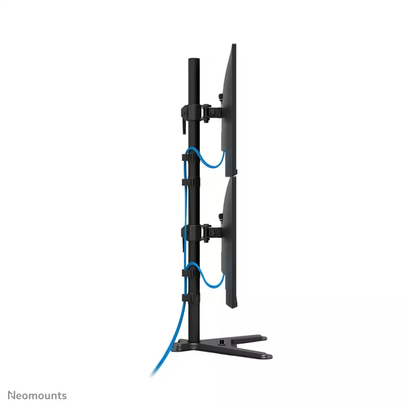 Neomounts podwójny stojak pod monitory DS45-600BL2V dla 2 wyświetlaczy 10–32 cale, VESA 75x75–100x100, maks. obciążenie 9 kg, wolnostojący, czarny