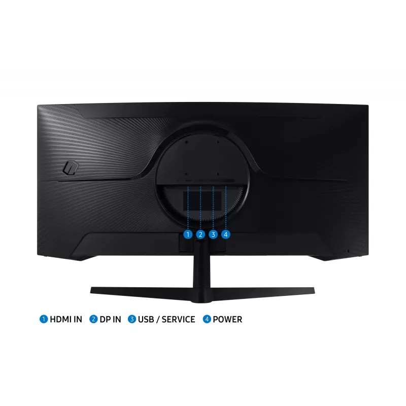 Samsung G55T monitor komputerowy 86.4 cm (34 cale) 3440 x 1440 pikseli UltraWide Quad HD LED Czarny