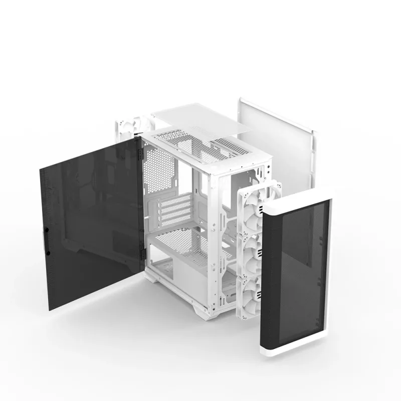 Zalman M4 biały obudowa komputerowa Mini Tower Czarny, Biały
