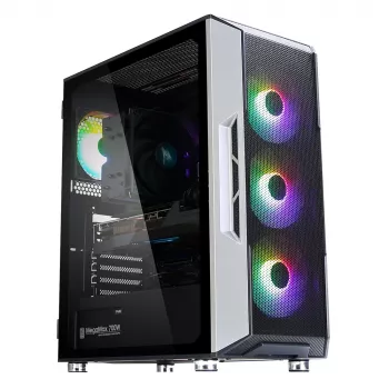 Zalman I3 Neo ATX Mid Tower PC Case Mesh front for efficient cooling Pre-installed fan 3 Midi Tower Czarny