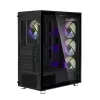 Zalman I3 Neo ATX Mid Tower PC Case Mesh front for efficient cooling Pre-installed fan 3 Midi Tower Czarny