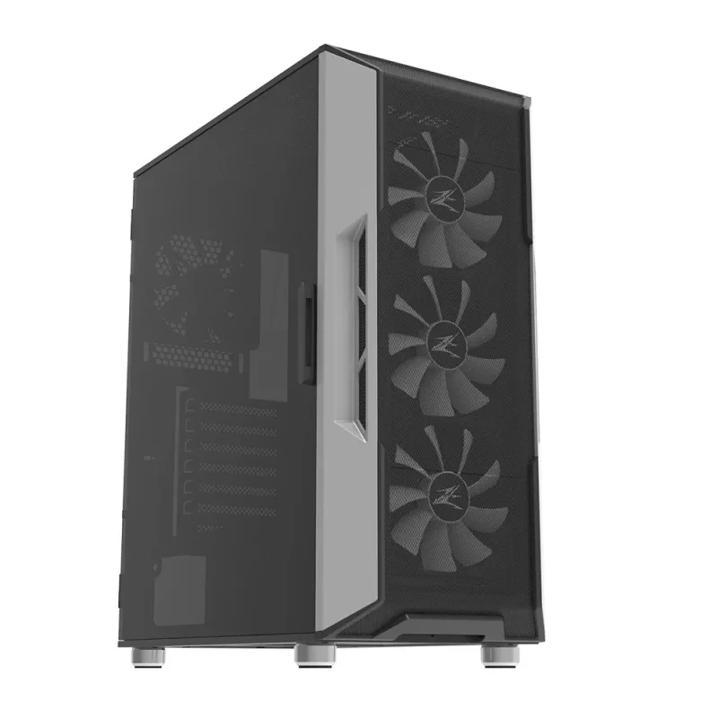 Zalman I3 Neo ATX Mid Tower PC Case Mesh front for efficient cooling Pre-installed fan 3 Midi Tower Czarny