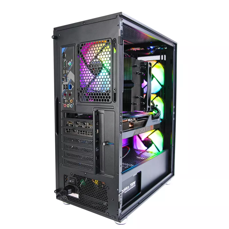 Zalman I3 Neo ATX Mid Tower PC Case Mesh front for efficient cooling Pre-installed fan 3 Midi Tower Czarny
