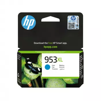 HP 953XL High Yield cyjan Oryginalnyna kaseta z tuszem, cyjan, 1 szt., 1450 stron