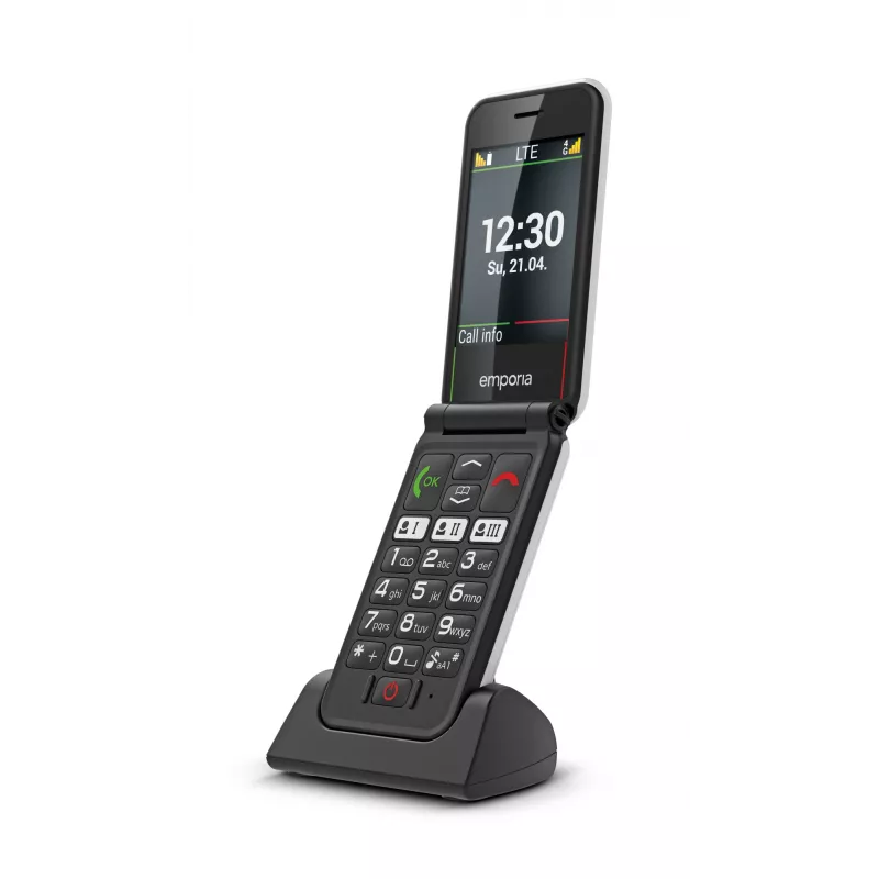 Emporia SIMPLICITYglam.4G 7,11 cm (2,8 cala) 106 g Czarny Telefon dla seniora