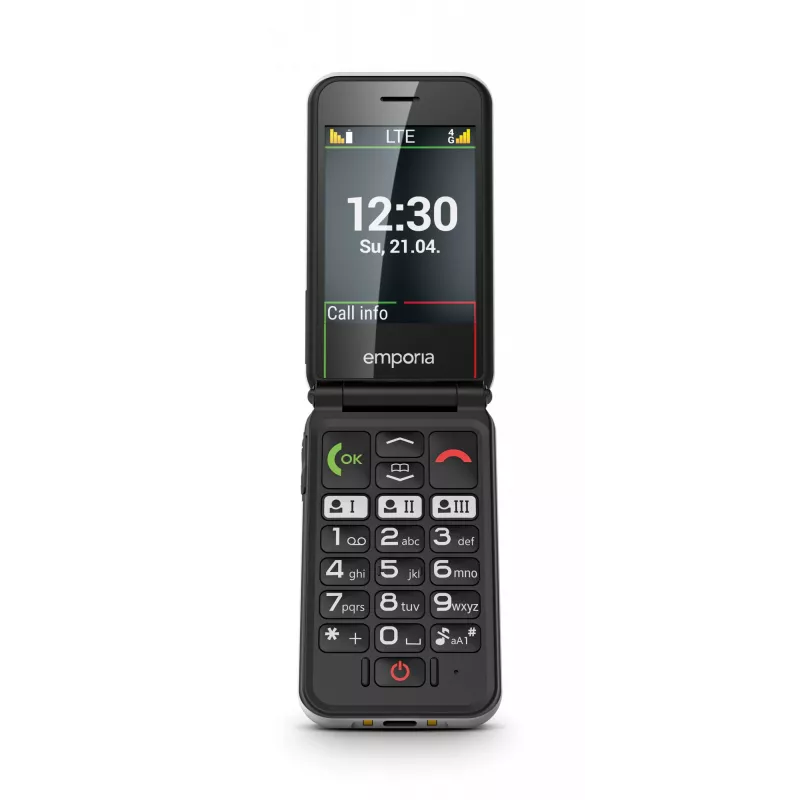 Emporia SIMPLICITYglam.4G 7,11 cm (2,8 cala) 106 g Czarny Telefon dla seniora
