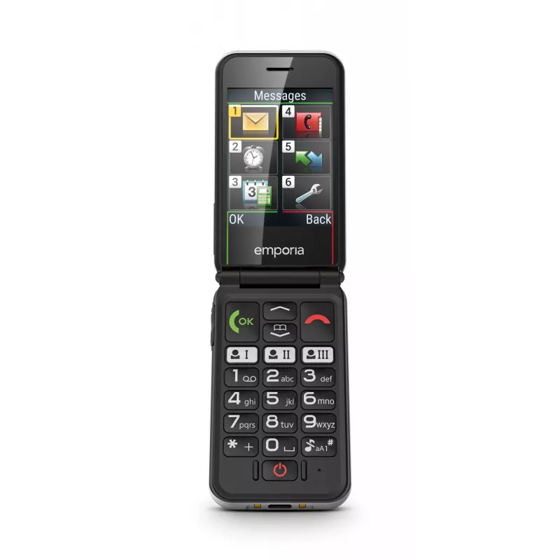 Emporia SIMPLICITYglam.4G 7,11 cm (2,8 cala) 106 g Czarny Telefon dla seniora
