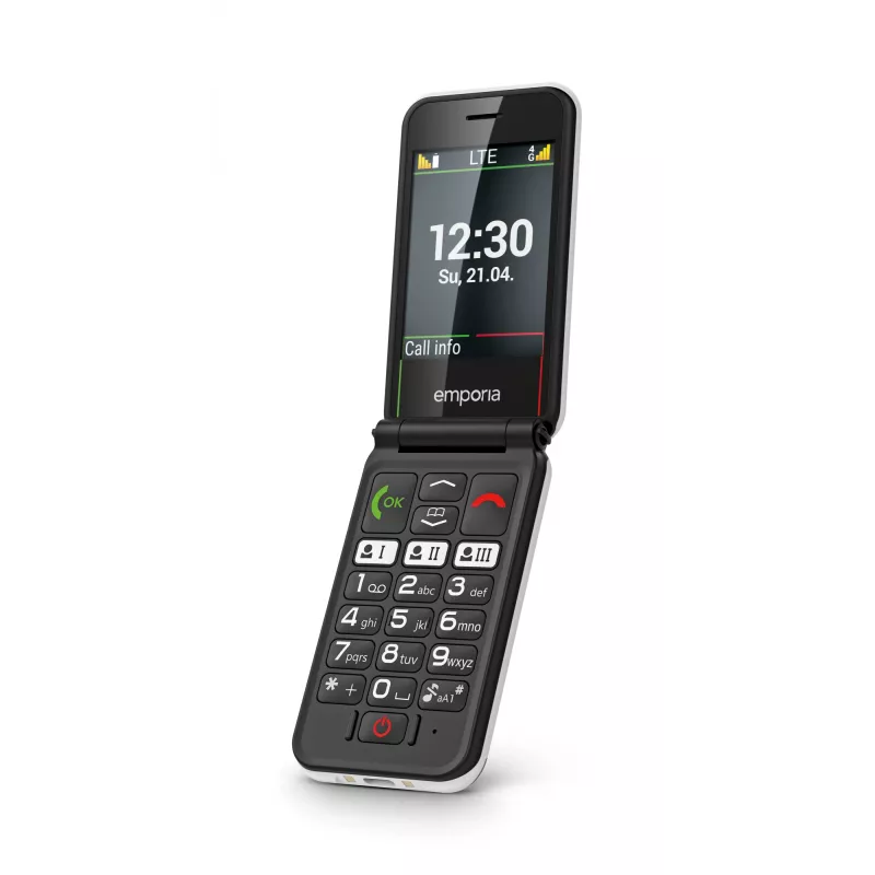Emporia SIMPLICITYglam.4G 7,11 cm (2,8 cala) 106 g Czarny Telefon dla seniora