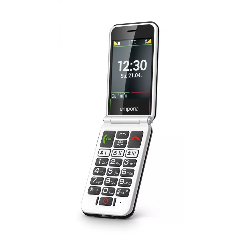Emporia SIMPLICITYglam.4G 7,11 cm (2,8 cala) 106 g Czarny Telefon dla seniora