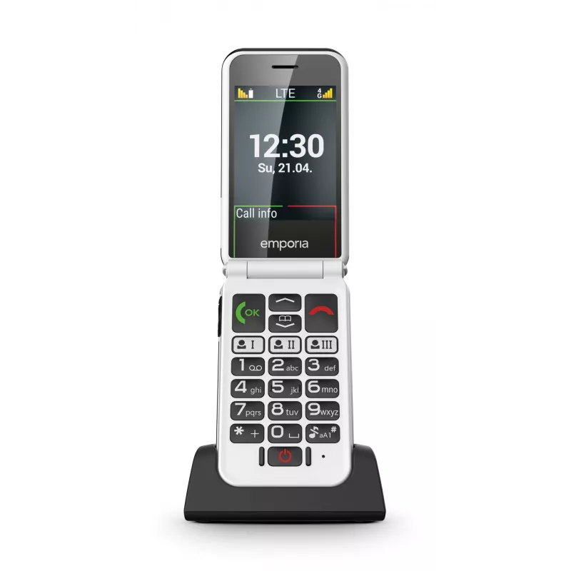 Emporia SIMPLICITYglam.4G 7,11 cm (2,8 cala) 106 g Czarny Telefon dla seniora
