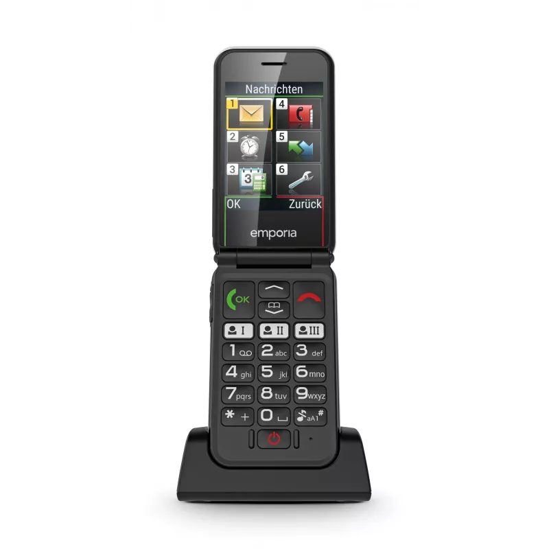 Emporia SIMPLICITYglam.4G 7,11 cm (2,8 cala) 106 g Czarny Telefon dla seniora