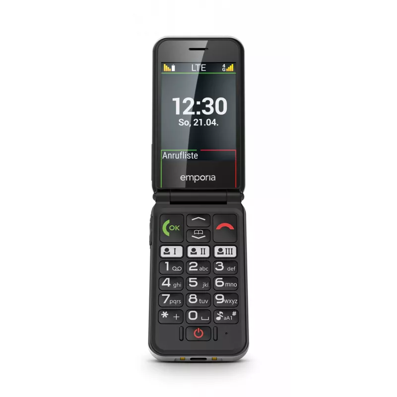 Emporia SIMPLICITYglam.4G 7,11 cm (2,8 cala) 106 g Czarny Telefon dla seniora