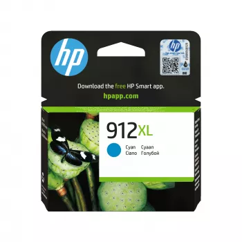 HP 912XL High Yield cyjan Oryginalny wkład atramentowy, cyjan, 1 szt., 700 stron