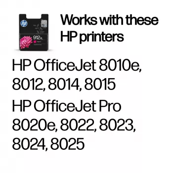 HP 912XL High Yield magenta Oryginalnyna kaseta z tuszem, magenta, 1 szt., 700 stron