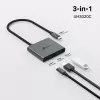 TP-Link UH3020C hub interfejsowy USB Type-C 5000 Mbit/s Szary