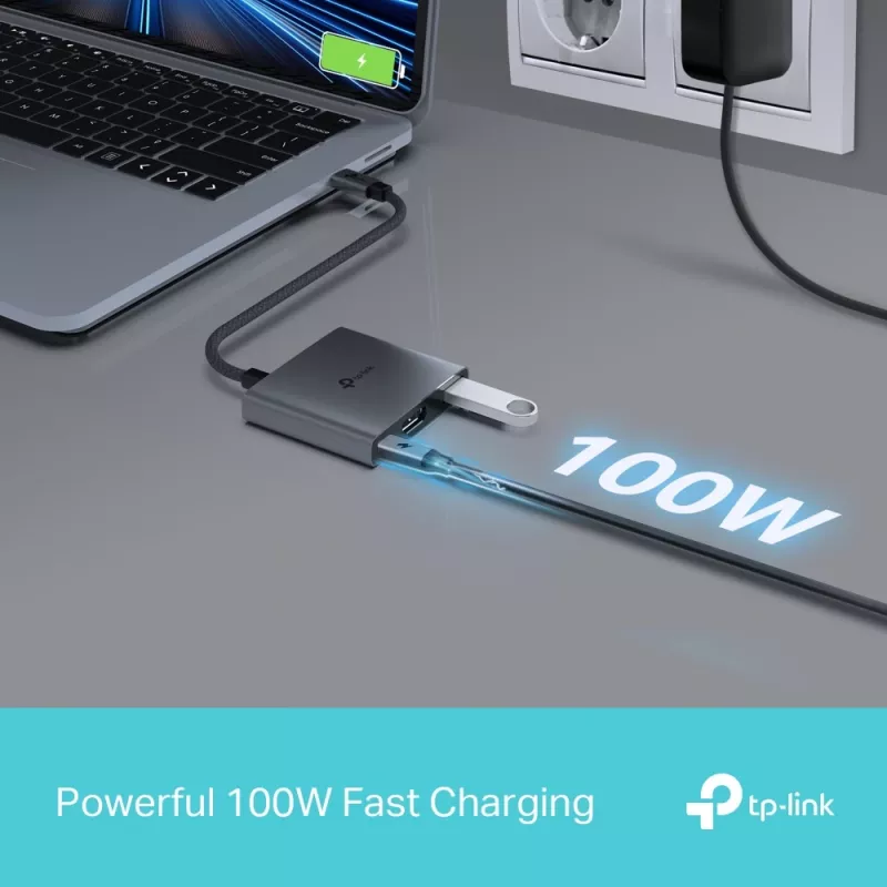 TP-Link UH3020C hub interfejsowy USB Type-C 5000 Mbit/s Szary