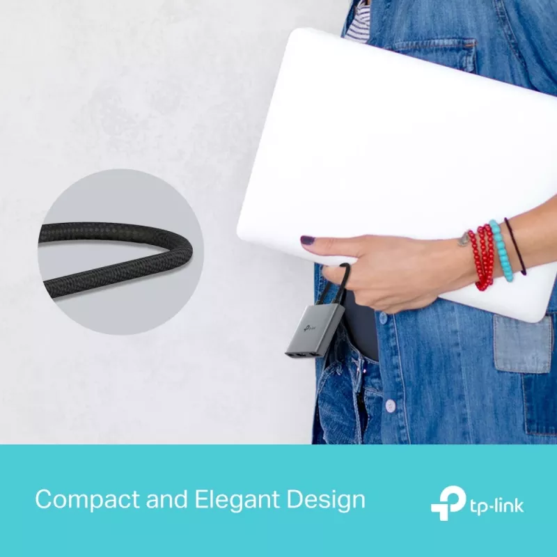 TP-Link UH3020C hub interfejsowy USB Type-C 5000 Mbit/s Szary