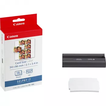 Canon KC-18IL Kolorowy tusz + zestaw papieru naklejkowego 54 x 86 mm, 18 arkuszy