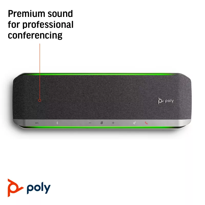 HP Poly Sync 60 Głośnik konferencyjny, Srebrny, Windows 10, Windows 11, MacOS, RoHS, Federal Communications Commission (FCC), CE, 37 mm, 116 mm