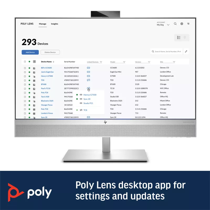 HP Poly Sync 60 Głośnik konferencyjny, Srebrny, Windows 10, Windows 11, MacOS, RoHS, Federal Communications Commission (FCC), CE, 37 mm, 116 mm