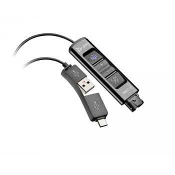 HP Poly DA85-M USB na QD Czarny Adapter TAA