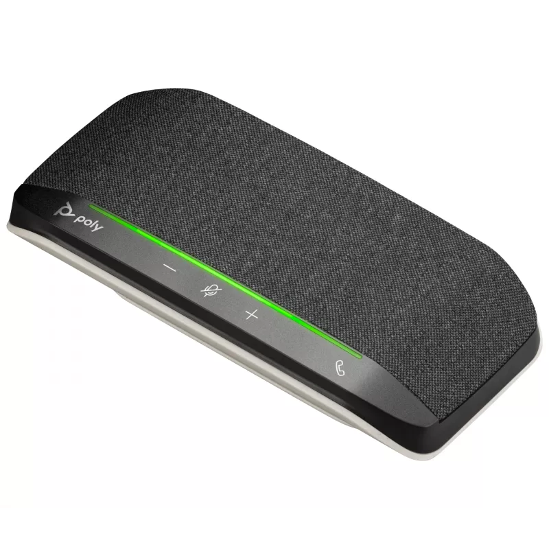 HP Poly Sync 10 USB-A USB-C głośnik konferencyjny, srebrny, Windows 10, Windows 11, MacOS, RoHS, Federal Communications Commission (FCC), CE, 182 mm, 89 mm